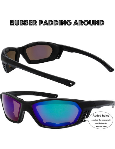 Gafas de Motocicleta The Fresh FR13 UV400 3 Pares Acolchadas