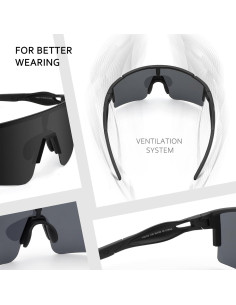 Gafas de Ciclismo Ukoly con 3 Lentes Intercambiables 2