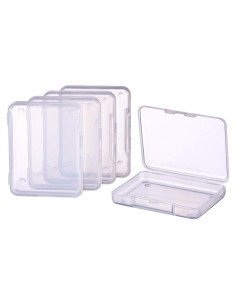 Contenedores de Almacenamiento Plástico Transparente BENECREAT 18 Unidades 6.8x5.2x1.1 cm