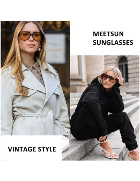 Gafas de sol aviador TIANYESY retro unisex 54x63mm