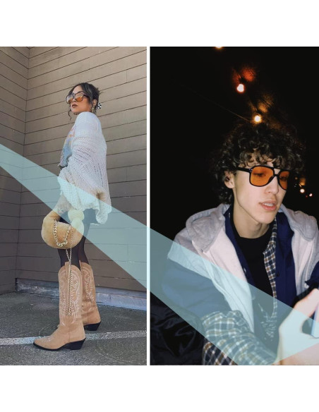 Gafas de sol aviador TIANYESY retro unisex 54x63mm