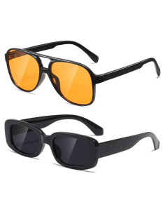 Gafas de sol aviador TIANYESY retro unisex con protección UV