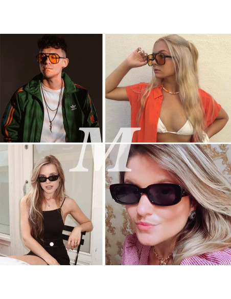 Gafas de sol aviador TIANYESY retro unisex con protección UV