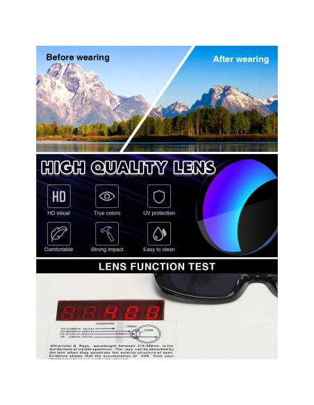 Gafas de sol aviador TIANYESY retro unisex con protección UV