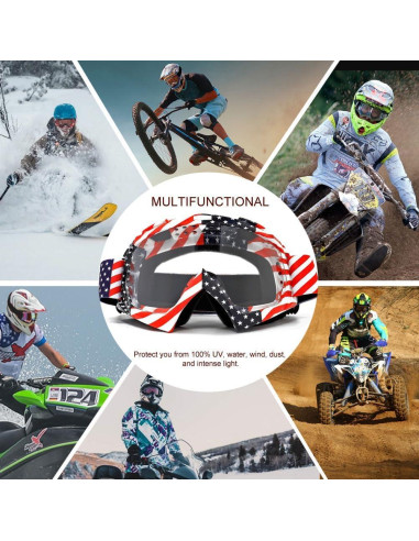 Gafas de Motocross SPOSUNE UV400 para Adultos y Jóvenes