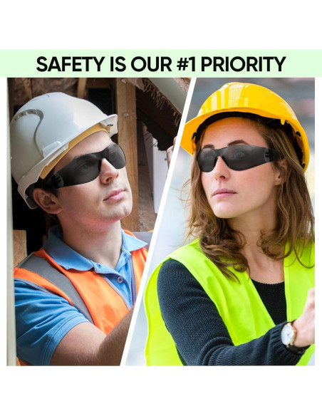 Gafas de Seguridad TICONN Transparentes Resistencia Rayones