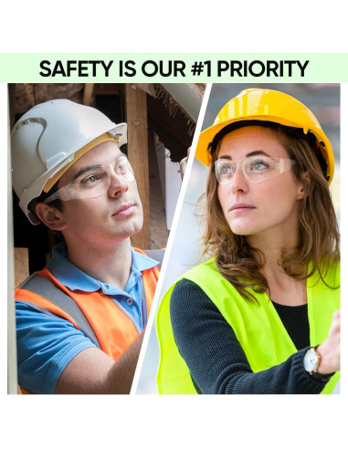 Gafas de Seguridad TICONN Transparentes Resistencia Rayones