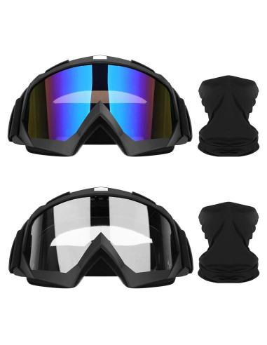 Gafas de Motocicleta Lievermo 2 Paquete ATV Off-Road