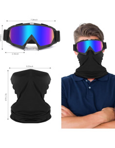 Gafas de Motocicleta Lievermo 2 Paquete ATV Off-Road 2