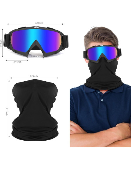 Gafas de Motocicleta Lievermo 2 Paquete ATV Off-Road