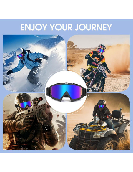 Gafas de Motocicleta Lievermo 2 Paquete ATV Off-Road