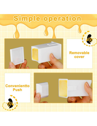 Dispensador de Mantequilla PRAVICS HYH3 Blanco Reutilizable 8.49 cm