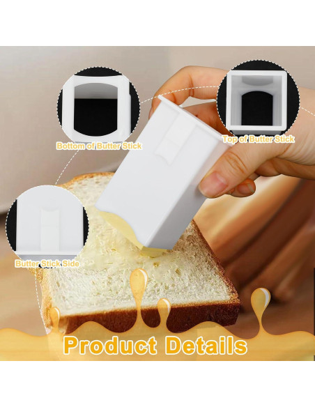 Dispensador de Mantequilla PRAVICS HYH3 Blanco Reutilizable 8.49 cm