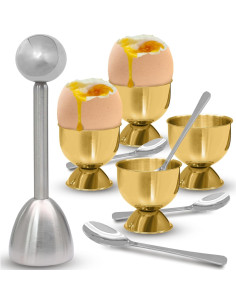 Juego de 9 Abridores de Huevo Acero Inoxidable Vibedor 2