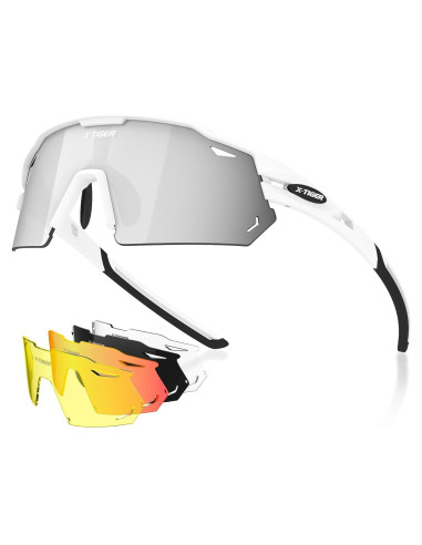 Gafas de Ciclismo X-TIGER con 5 Lentes Intercambiables