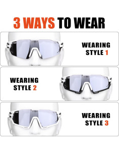 Gafas de Ciclismo X-TIGER con 5 Lentes Intercambiables 2