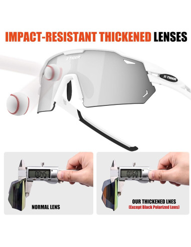 Gafas de Ciclismo X-TIGER con 5 Lentes Intercambiables