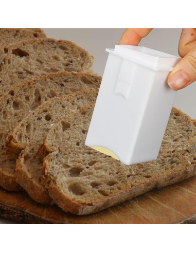 Dispensador de Mantequilla PRAVICS HYH3 Blanco Reutilizable 8.49 cm