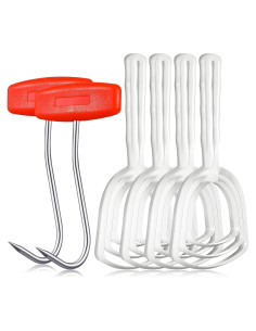 Kit de Herramientas de Carnicero Shimeyao - 4 Raspadores y 2 Ganchos