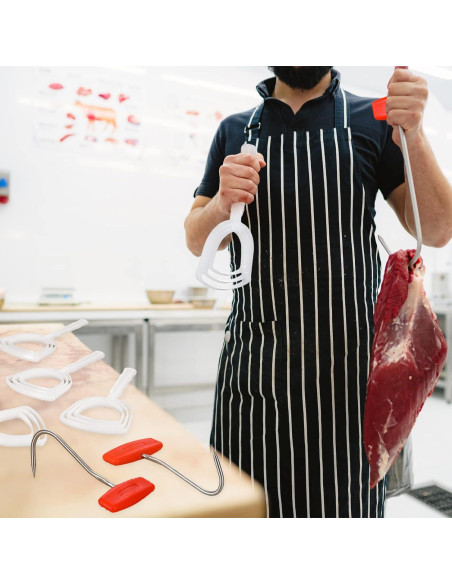 Kit de Herramientas de Carnicero Shimeyao - 4 Raspadores y 2 Ganchos