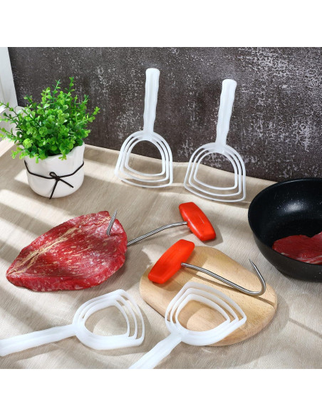 Kit de Herramientas de Carnicero Shimeyao - 4 Raspadores y 2 Ganchos