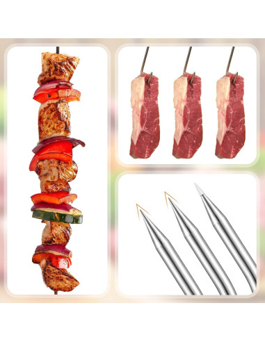 Kit de Herramientas de Carnicero Shimeyao - 4 Raspadores y 2 Ganchos