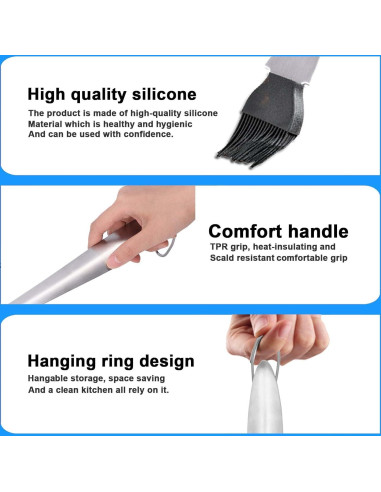 Brocha de Basting OUKENS 44.96 cm Acero Inoxidable Silicona