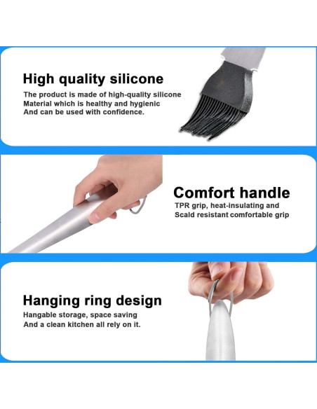 Brocha de Basting OUKENS 44.96 cm Acero Inoxidable Silicona