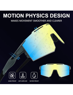 Gafas de sol OULAIQI Qlq-550a para ciclismo UV400 2