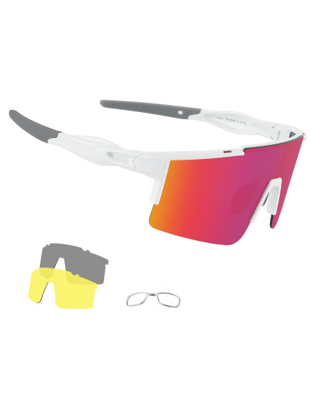 Gafas de sol OULAIQI Olq-616 con 3 lentes intercambiables