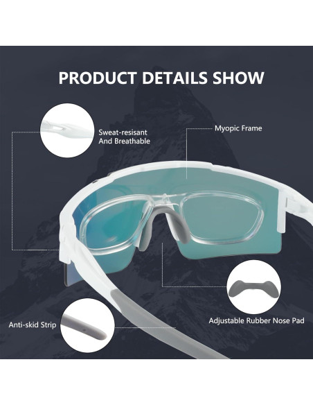 Gafas de sol OULAIQI Olq-616 con 3 lentes intercambiables