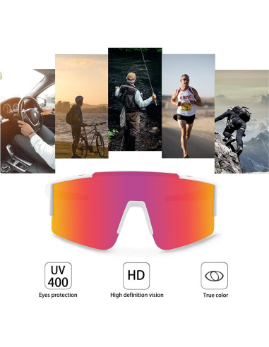 Gafas de sol OULAIQI Olq-616 con 3 lentes intercambiables