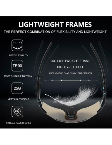 Gafas de sol OULAIQI Xq-550A para ciclismo UV400