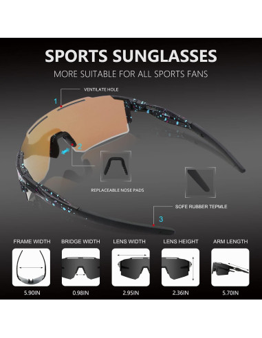 Gafas de sol OULAIQI Xq-550A para ciclismo UV400