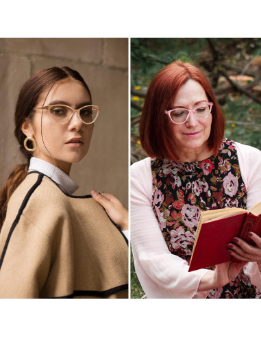 Gafas de Lectura Przene 4 Paquetes Anti Luz Azul 3.0x