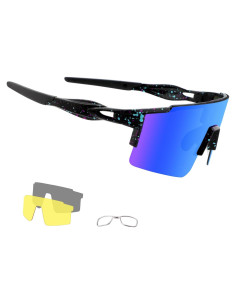Gafas de sol OULAIQI polarizadas 3 lentes para ciclismo