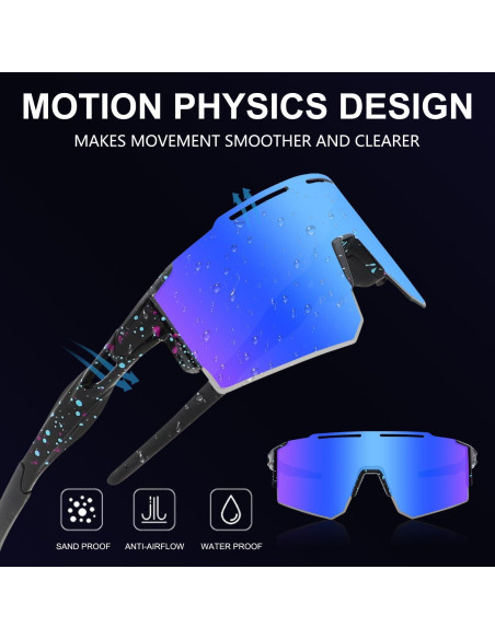 Gafas de sol OULAIQI para ciclismo con lentes intercambiables