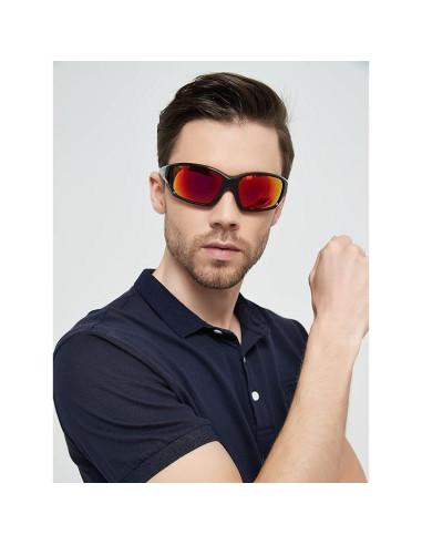 Gafas de sol deportivas PUKCLAR polarizadas UV400 - Marco Negro