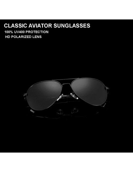 Gafas de sol Gleyemor Aviador Polarizadas 52mm para Caras Pequeñas