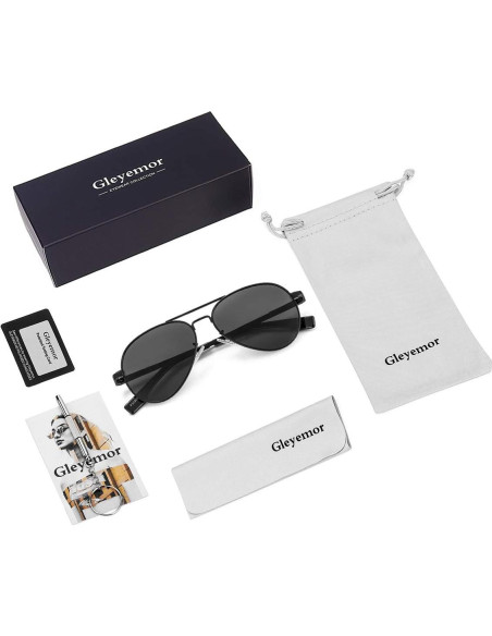 Gafas de sol Gleyemor Aviador Polarizadas 52mm para Caras Pequeñas