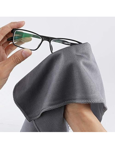 Paños de Limpieza Microfibra KLNYOO 40x40 cm 8 Piezas Gris