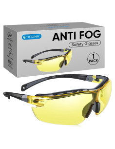 Gafas de seguridad TICONN antiempañantes UV ajustables