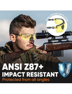 Gafas de seguridad TICONN antiempañantes UV ajustables 2