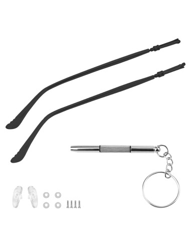 Brazos de Reemplazo para Gafas Metalicas LNQ Negro