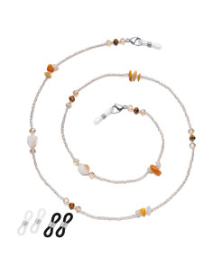 Cadena de Gafas para Mujeres Citrino-Champ con Cristales