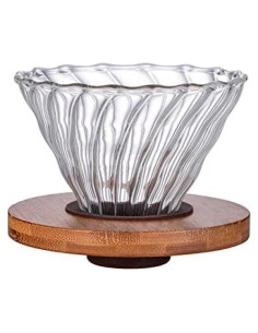 Goteador de Café de Vidrio Gute - 1-4 Tazas, Filtro Reutilizable