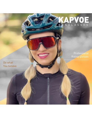 Gafas de Ciclismo KAPVOE K62 Polarizadas UV400 para Deportes