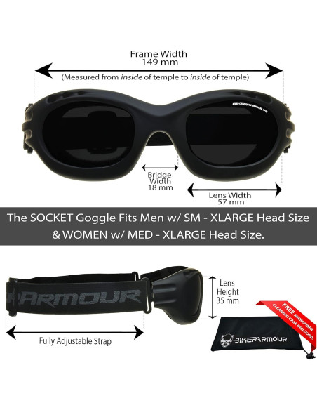 Gafas de seguridad Bikershades para motociclistas - Lentes polarizados
