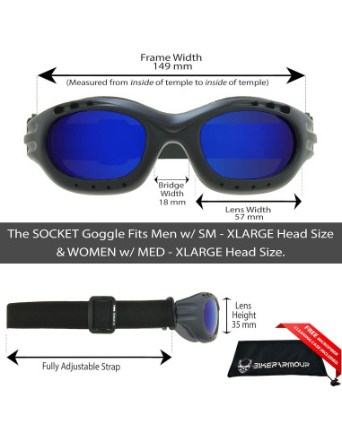 Gafas de seguridad Bikershades para motociclistas - Lentes polarizados