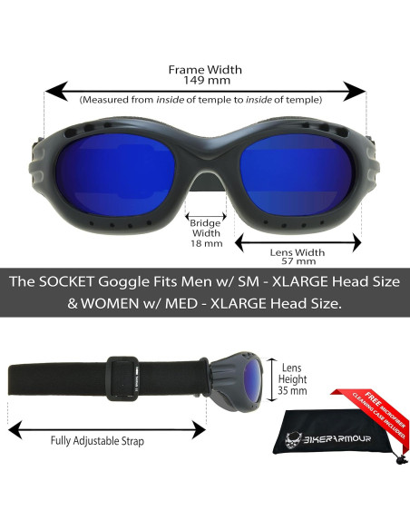 Gafas de seguridad Bikershades para motociclistas - Lentes polarizados